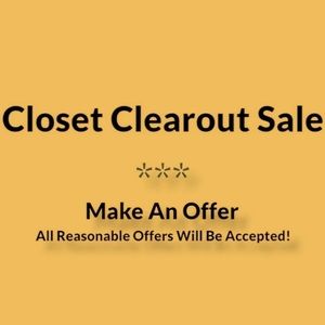 Moving sale - accepting reasonable offers